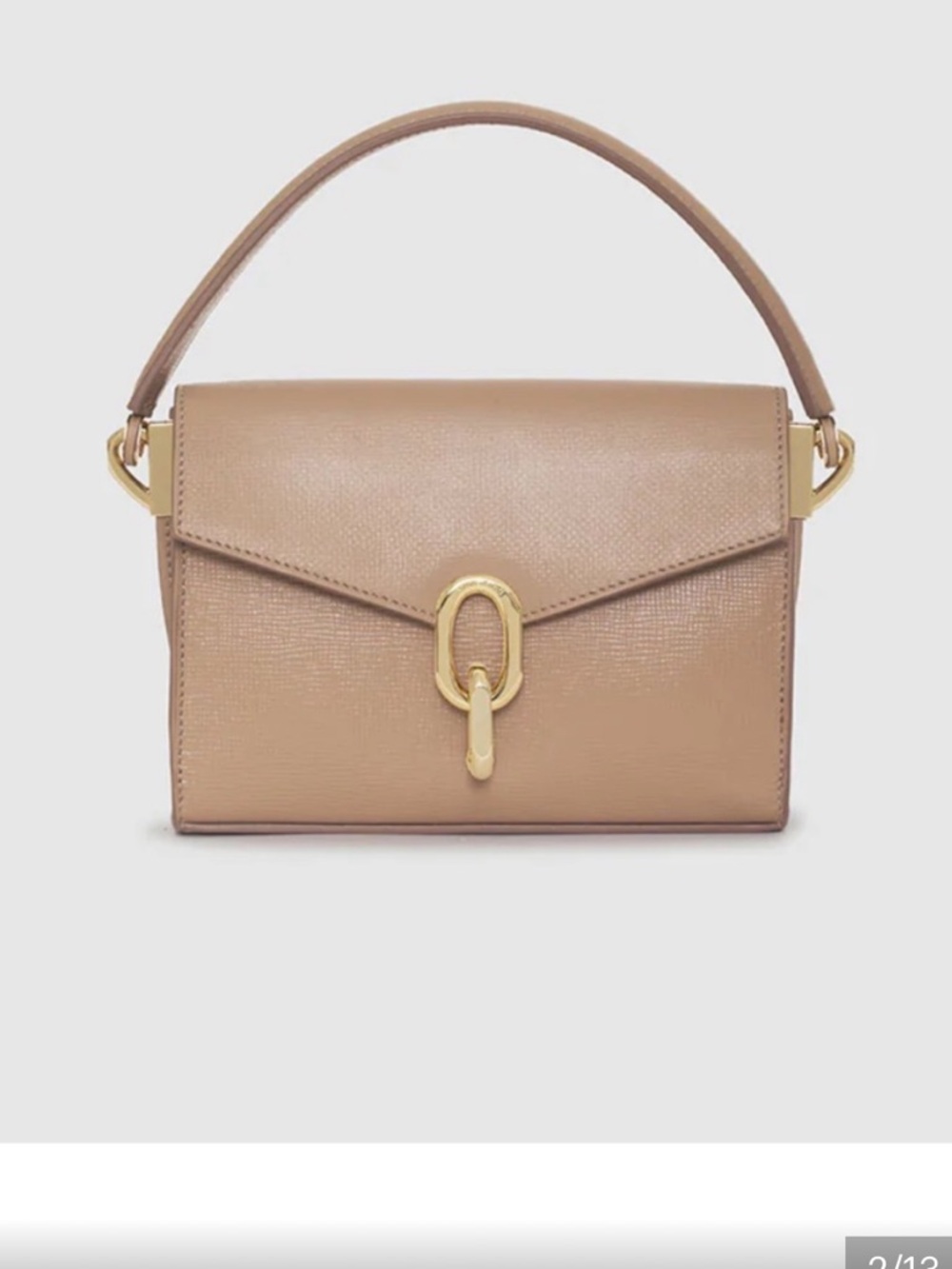 Anine Bing Tan Crossbody Bag with Gold Hardware